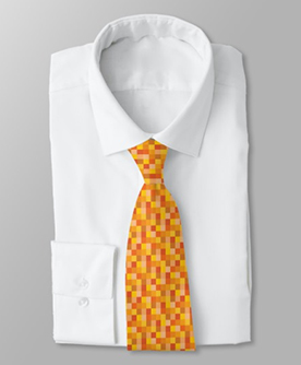 corbata naranja